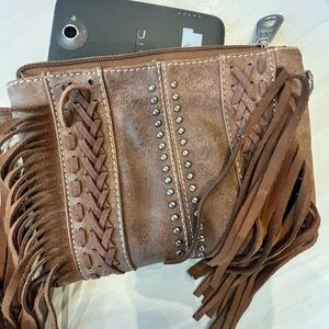 Montana West wristlet purse. Western style with fringe.